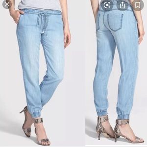 Kit from the Kloth Chambray Joggers